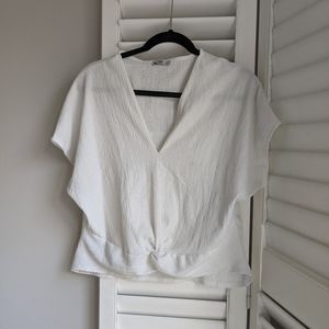 Zara Basic Knotted T-shirt